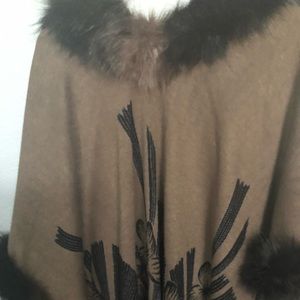 YA.DA Womens-Faux-Cape,Winter-Overall-Coat-Poncho